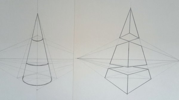 Наброски геометрических фигур