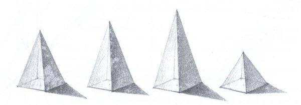 Построение шестигранной пирамиды