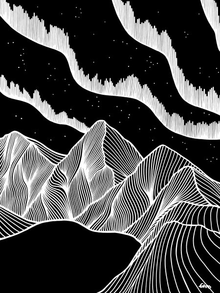 Графичные горы