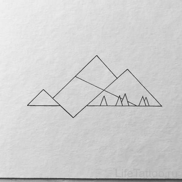 Орнамент гора геометрический
