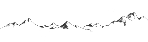 Силуэт горного хребта