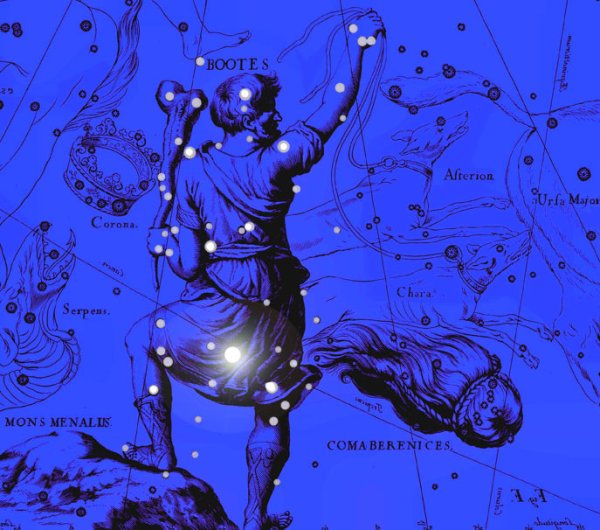 Созвездия Волопас зарисовать