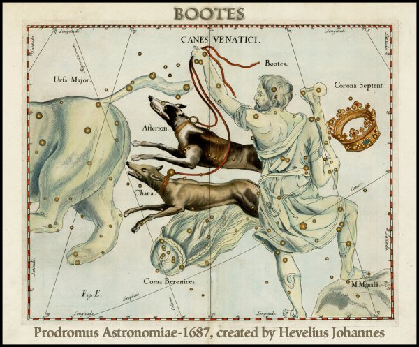 Яркая звезда в созвездии Волопаса