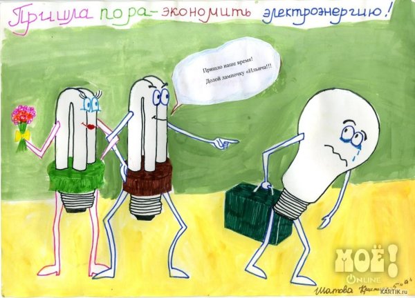 Рисунок на тему энергосбережение