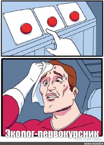 Мем две кнопки выбора