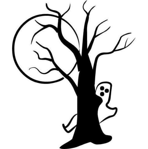 Страшное дерево для Хэллоуина