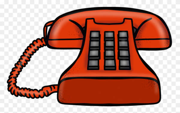 Телефонная трубка мультяшная