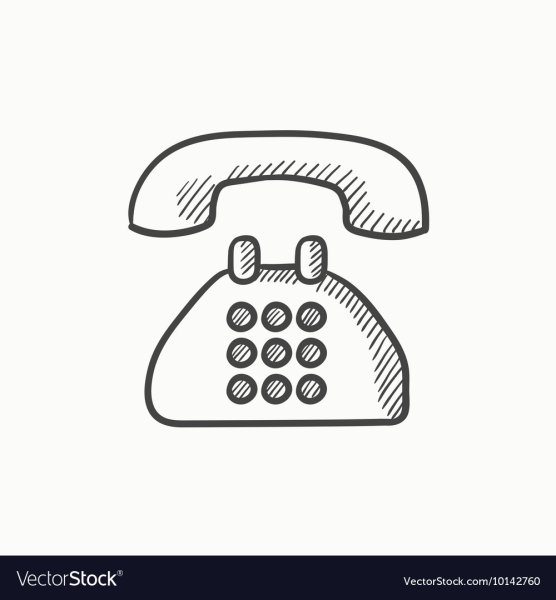 Стационарный телефон эскиз