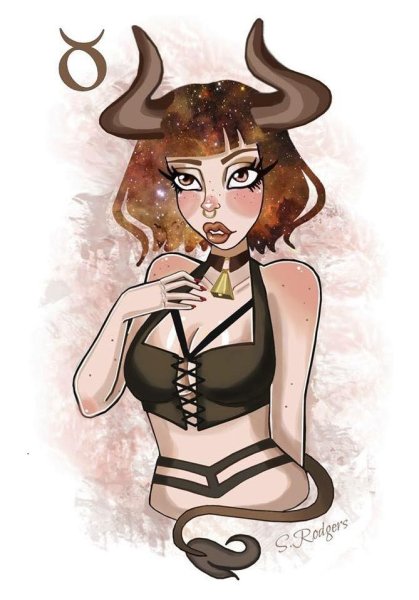 Телец в виде человека