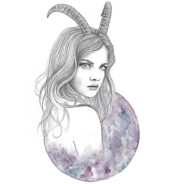 Козерог знак зодиака рисунок