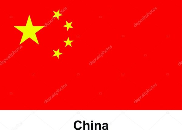 Китайский флаг вектор