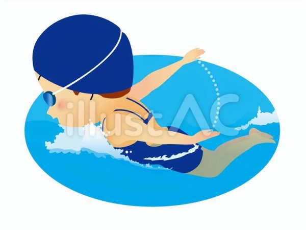 Пловец Баттерфляй рисунок