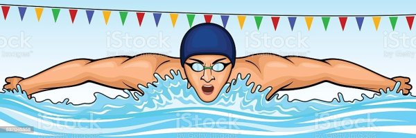 Баттерфляй плавание рисунок