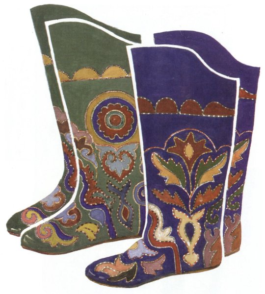 Читек Татарская Национальная обувь орнаменты татарский