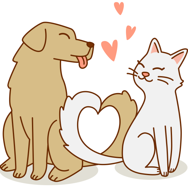 Векторные кошки и собаки