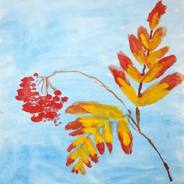 Рисование осень подготовительная группа