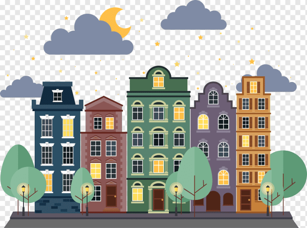 Городской пейзаж вектор