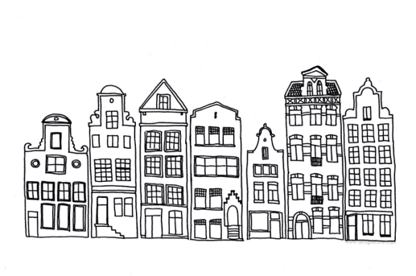 Контур домов города