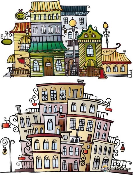 Стилизованные здания