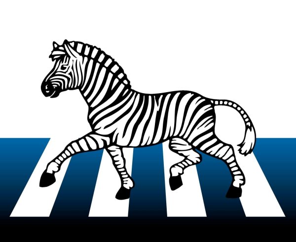 Дорожная Зебра поделка