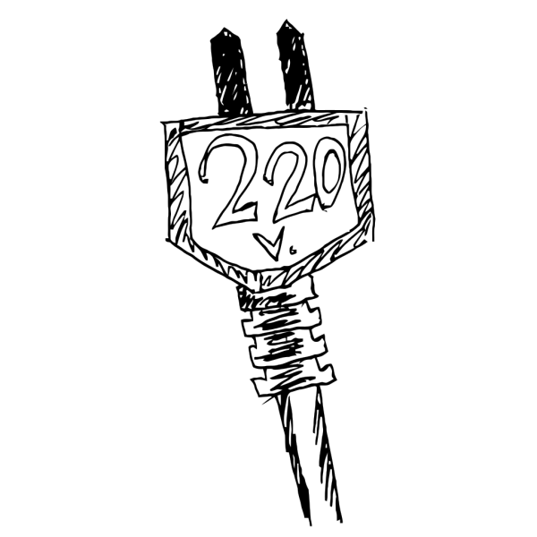 220 Вольт рисунок