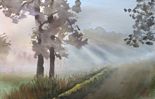 Пленэр гризайль