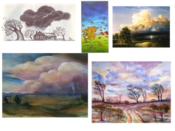 Изображение контрастных состояний природы