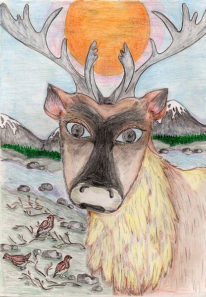 Тундра рисунок