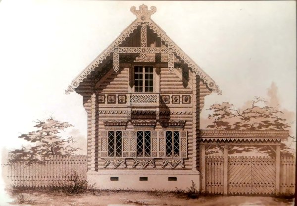 Иллюстрации деревянных храмов