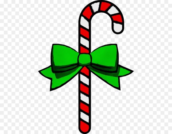 Рисовать новогодний леденец