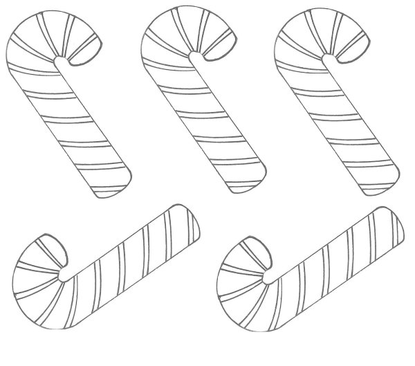 Карамельная трость Candy Cane раскраска