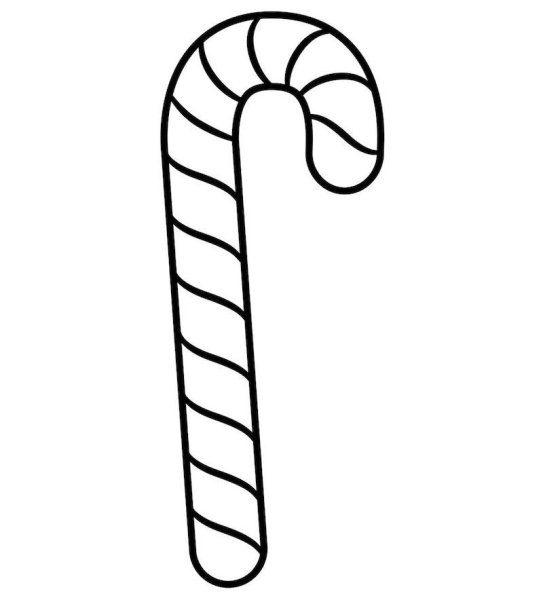 Новогодний леденец раскраска