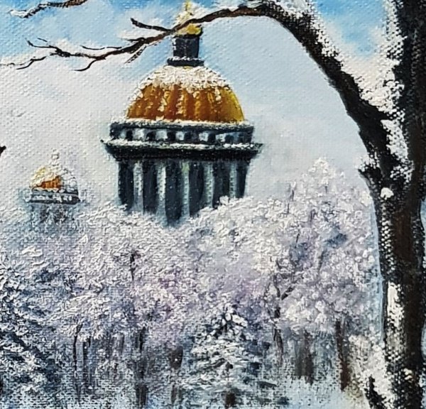 Зимний Петербург рисунки детей