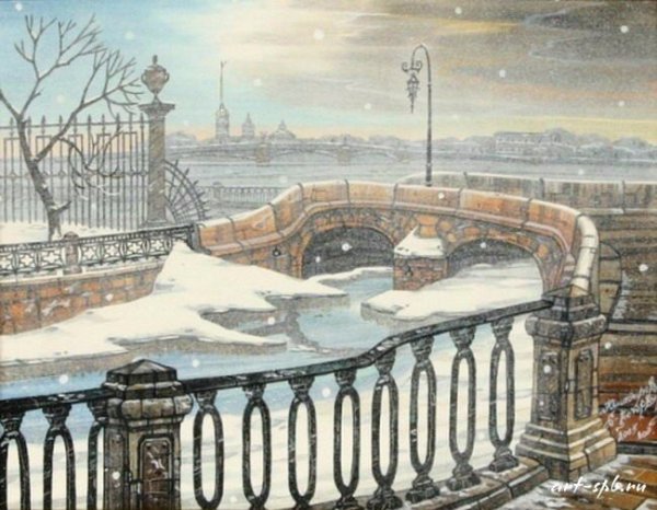 Тимур Юмадилов художник картины зимний Питер