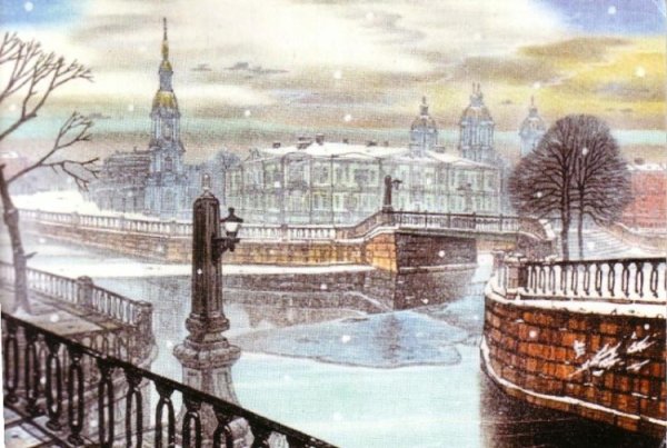 Тимур Юмадилов художник картины зимний Питер