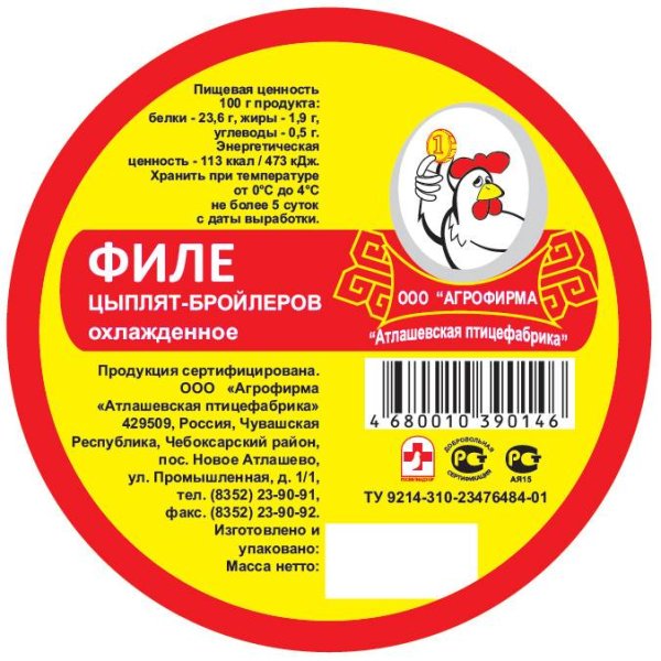 Этикетки продуктов питания