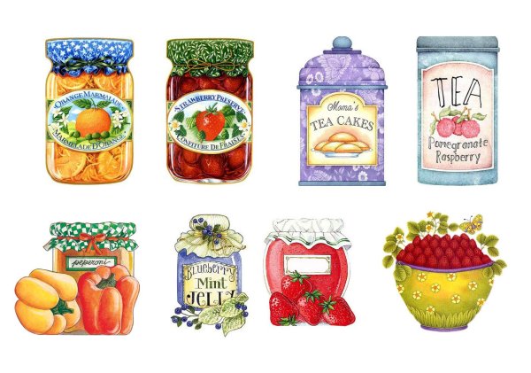 Наклейки на баночки с питанием