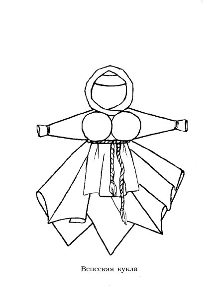 Кукла оберег вектор