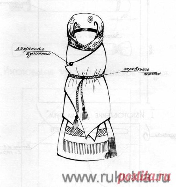 Эскиз куклы Берегини