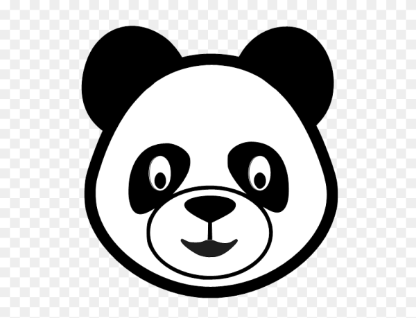 Мордочка панды раскраска