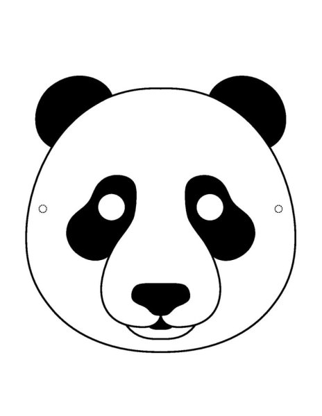 Панда маска для детей