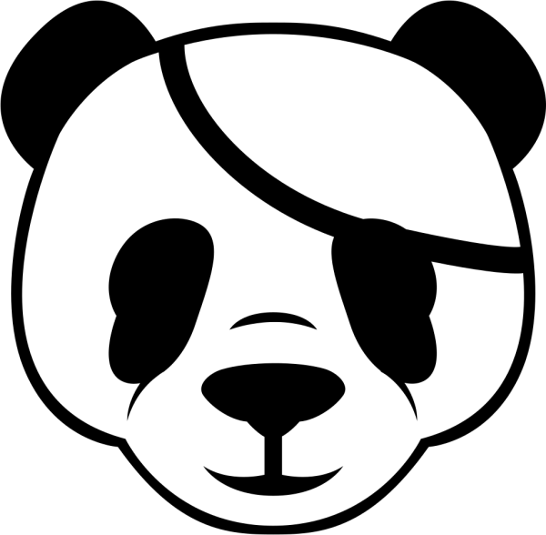 Панда морда вектор