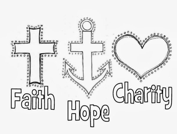Faith hope Love рисунок