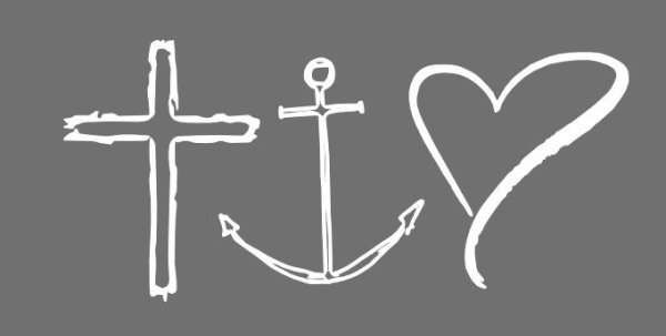 Вера Надежда любовь крест якорь сердце