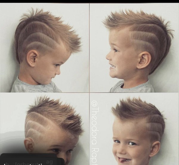 Стрижки для мальчиков с выбриванием