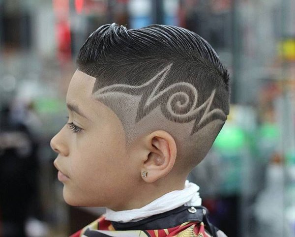 Стрижки для мальчиков с рисунком