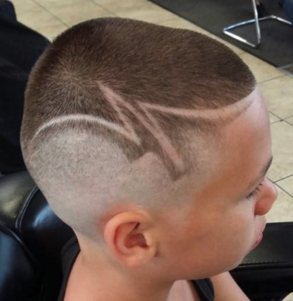 Рисунки на голове для мальчиков