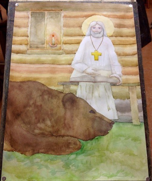 Серафим Саровский прорись