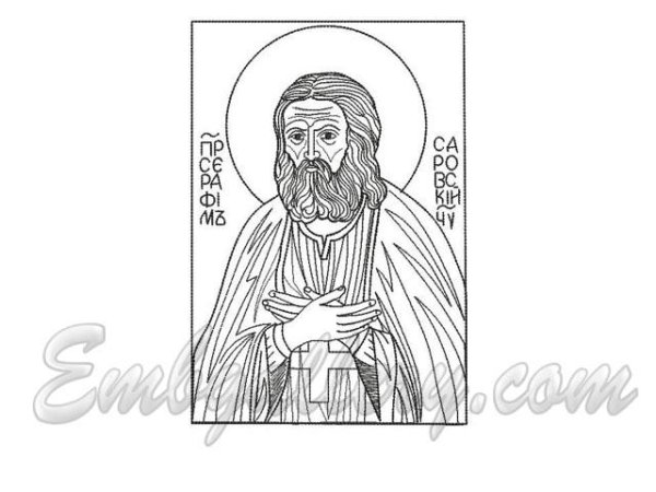 Серафим Саровский рисунок
