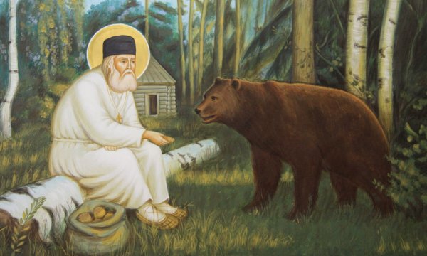 Серафим Саровский рисунок